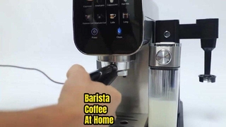  LED Digital Touch Screen Expresso Coffee Machine 1.6L Water tank 20 bar 