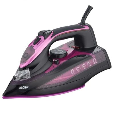 3000W Heavy Steam Iron With Nano Ceramic Soleplate Precise Temperature Control