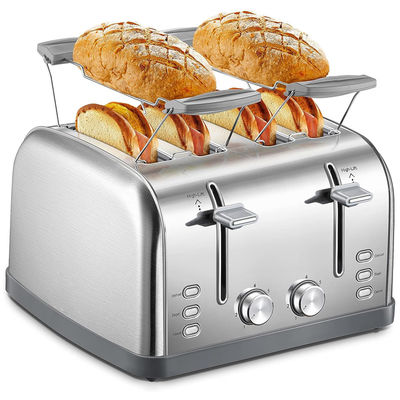 Anbolife XXL 4 slices toaster electric logo portable toaster commercial bread Stainless Steel Toaster with 7 Shade Settings