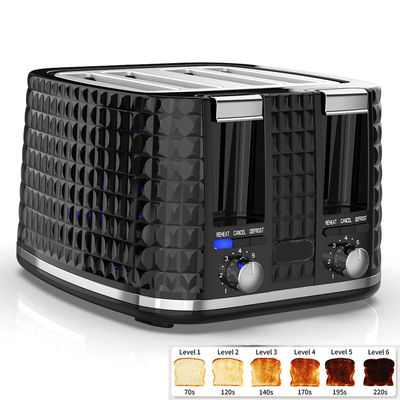 Anbolife XXL 4 slices toaster electric logo portable toaster commercial bread Stainless Steel Toaster with 7 Shade Settings