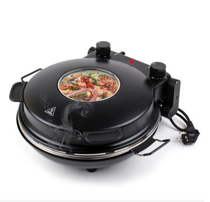 Ningbo factory 12 Inch Non-Stick Calzone Maker Pizza oven in Red Home Use Fast FunElectric Multi Pizza Maker