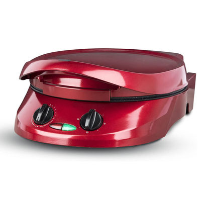 Ningbo factory 12 Inch Non-Stick Calzone Maker Pizza oven in Red Home Use Fast FunElectric Multi Pizza Maker