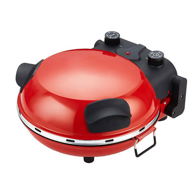 View Window Cooking In 5 minutes, Timer, Ceramic Plate Restaurant Electric Pizza Oven Maker Machine