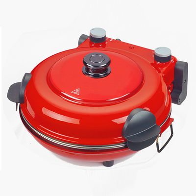 View Window Cooking In 5 minutes, Timer, Ceramic Plate Restaurant Electric Pizza Oven Maker Machine