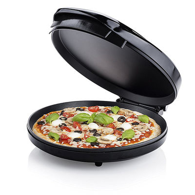 View Window Cooking In 5 minutes, Timer, Ceramic Plate Restaurant Electric Pizza Oven Maker Machine