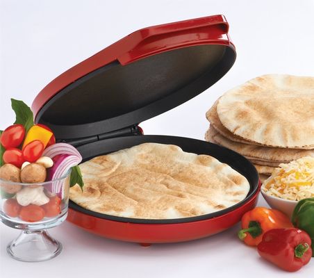 Anbolife electric pizza maker 1400w muti-function mini pizza maker and portable electric pizza making machine