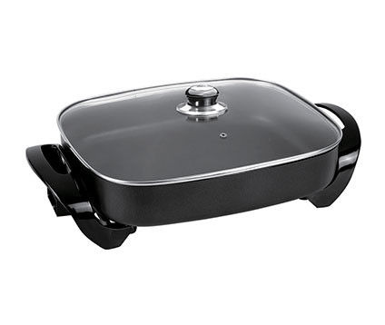 Anbolife electric pan square electric skillet pizza pan frying pan