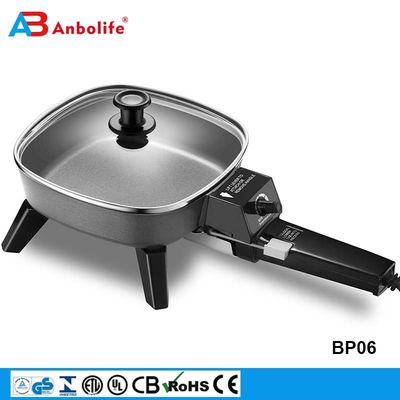 Anbo electric grill &amp; pizza pan non-stick cookware frying pan