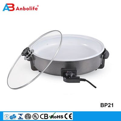 Anbo electric grill &amp; pizza pan non-stick cookware frying pan