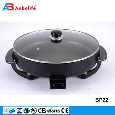 Anbo electric grill &amp; pizza pan non-stick cookware frying pan