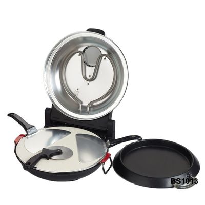 Anbolife round muti-fuction mobile home use pizza pan and outdoor portable pizza oven electric pizza maker