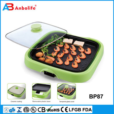 Anbo Factory direct hot sale Non-stick round electric grill pan/electric pizza pan frying pan