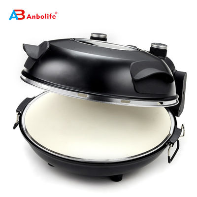 Anbo aluminium portable non-stick pizza pan best quality baking sheet multi-functional round electric conveyor pizza pan oven