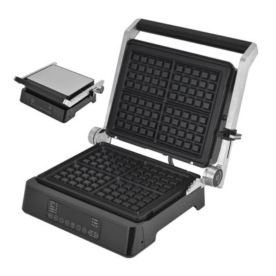 Stainless Steel Electric Grill sandwich press panini grill with slant device