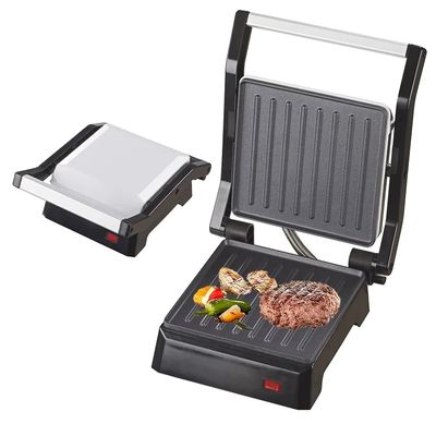 Panini Press Sandwich Maker Nonstick Surface Double Heater Stainless Steel Breakfast Maker Contact Grill Cheese Egg Bacon Steak
