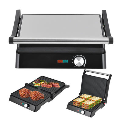 4 slice Electric grill with detachable plates waffle maker Sandwich Panini Press Contact grill 2200W interchangeable plates