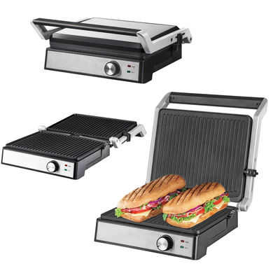 4 slice Electric grill with detachable plates waffle maker Sandwich Panini Press Contact grill 2200W interchangeable plates