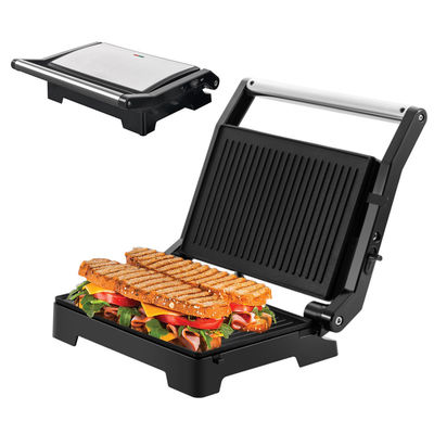 2200W Electric grill Panini Maker adjustable temperature Sandwich Press Toaster Opens 180 Degrees Stainless Steel Contact Grill