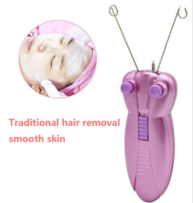 Lady Men Bee Electric Face Epilator Cotton Thread Loose Power With Indictator Light Painless Hair Remover