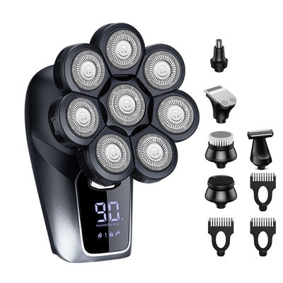 PRO Head Shavers For Men 9D 6 In 1 Cordless Rechargeable LED Display Head Razors