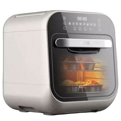 Oil Free 8L 1800W Digital Stainless Steel Home Use Touch Screen Air Fryer Steam Smart