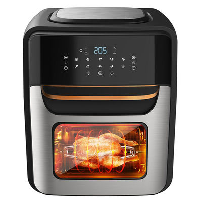 Stainless Steel 1800W Air Fryer 12 L 14L 24L Digital Control Panel Steaming Air Fryer Oven