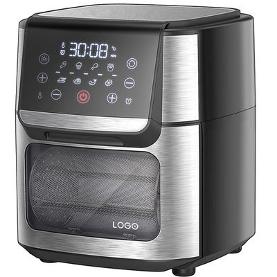 Stainless Steel 1800W Air Fryer 12 L 14L 24L Digital Control Panel Steaming Air Fryer Oven