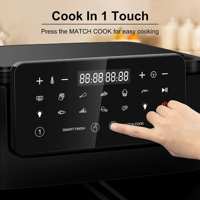 Oil Free Dual Zone Air Fryer 9L Large For Family With 2 Drawers 10 Presets 2400W Low Fat