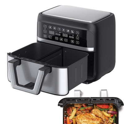 Double Basket Oil Free Smart Dual Air Fryer 9L Digital 2400W