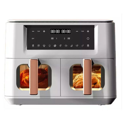9L Air Fryer 8L With 2 Basket / Zone Visible Window Smart Digital Control
