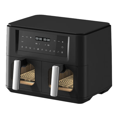 9L 2000W Smart Air Fryer Digital Double Basket With Visible Window