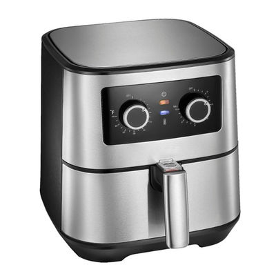 Small Kitchen Electric Home 8L Digital Air Fryer 1700W Cooker Stainless Steel Dual Basket Zone