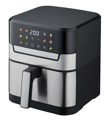 Smart Touch Screen Beautiful 6qt Digital Air Fryer 8 In 1 Custom Oil Free Electric Deep Hot