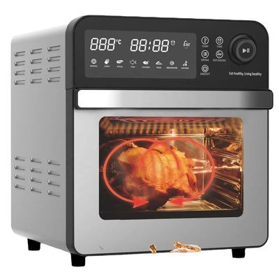 Steam Digital Air Fryer With Digital Screen Stainless Steel Rotisserie Chicken Grill Machine