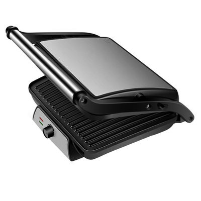 Detachable 4 Slice Indoor BBQ Grills Panini Press With Knob Control