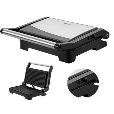 Knob Contact Electric Press Grill 2 Slice Mini Auto Panini With Ultra Nonstick Surface