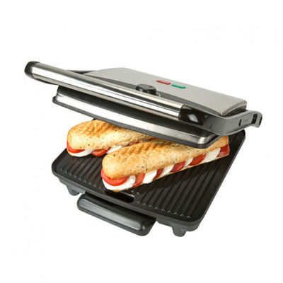 Knob Contact Electric Press Grill 2 Slice Mini Auto Panini With Ultra Nonstick Surface