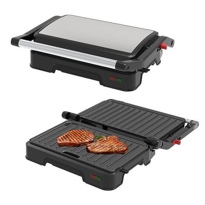 Knob Contact Electric Press Grill 2 Slice Mini Auto Panini With Ultra Nonstick Surface