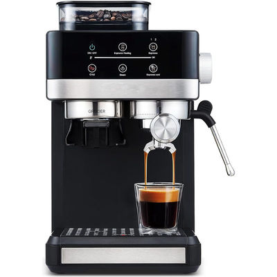 Professional Electric Espresso Coffee Machine Powerful 15/20bar Pressure Pump Cappuccino Latte Grinder Made Durable Plastic