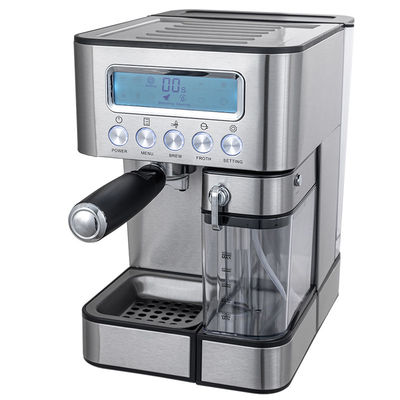 Semi-automatic Espresso Coffee Machine With Manual Milk Frother For Latte Cappuccino