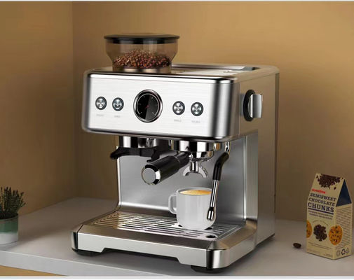 20 Bar Italian Express Espresso Machine Brushed Stainless Steel Housing