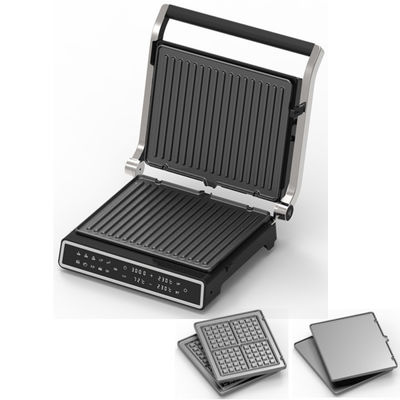 2-Slice Deep Fill Waffle Sandwich Maker Detachable BBQ Grill Non-Stick Coating For Kitchen Cooking Electric Grills Griddles