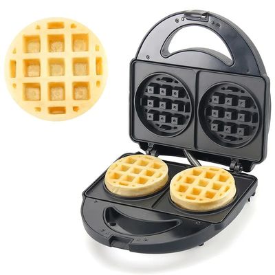 Non Stick PTFE Coating 2 Slice Waffle Maker With Detachable Sandwich And Pancake Maker