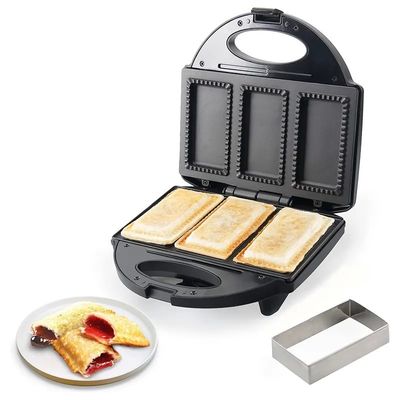 Non Stick PTFE Coating 2 Slice Waffle Maker With Detachable Sandwich And Pancake Maker