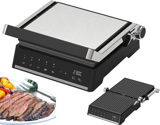 2000W Digital Display Electric Cooktop Cool Touch Safe Handle With Drip Tray For Oil Collection Electric Grills &amp; Griddles
