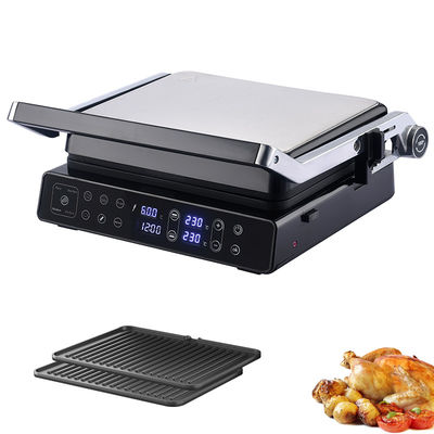 2000w Digital Electric Cooktop Household Use Temperature Probe Option With Detachable Ptfe Plate And Height Control