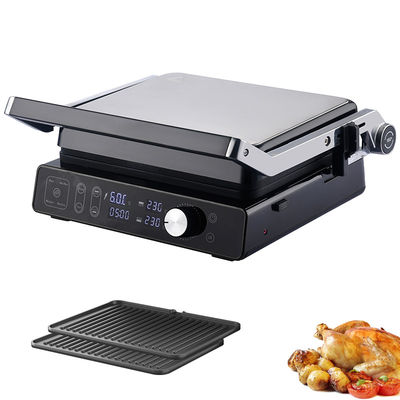 2000w Digital Electric Cooktop Household Use Temperature Probe Option With Detachable Ptfe Plate And Height Control