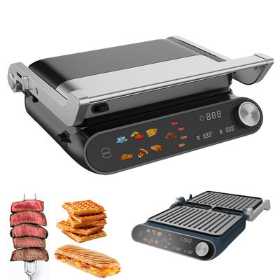 2000w Digital Electric Cooktop Household Use Temperature Probe Option With Detachable Ptfe Plate And Height Control