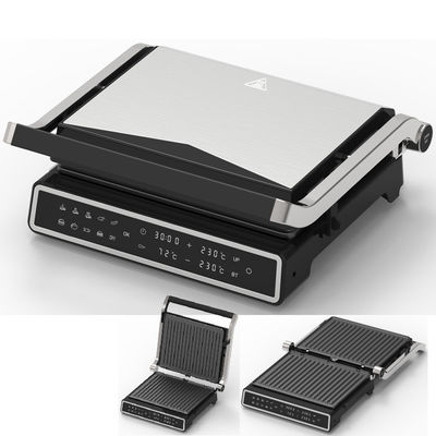2000w Digital Electric Cooktop Household Use Temperature Probe Option With Detachable Ptfe Plate And Height Control