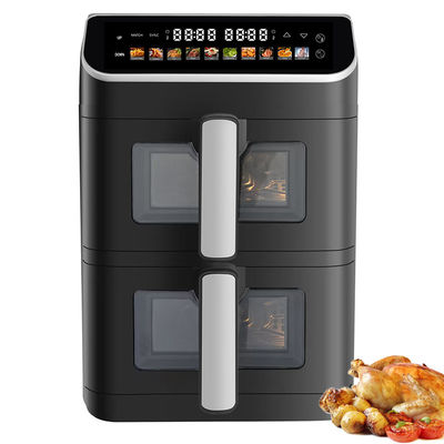 Dual Stack 12 Color Presets 6+6l Electric Digital Air Fryer Sync Dual Cook Function With Visible Window Oven Type Option